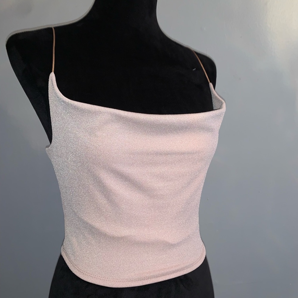 Nude crop top from Fashion Nova